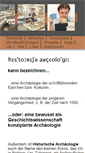 Mobile Screenshot of historische-archaeologie.de